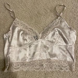 vintage lace floral cami top